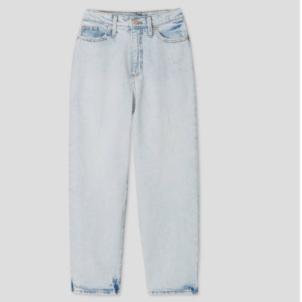 Women’s high rise vintage straight cropped jeans Universal Thread light blue